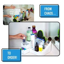 Elegant Vanity Holder for Brushes, Eyeshadow Makeup Organizer With Drawers