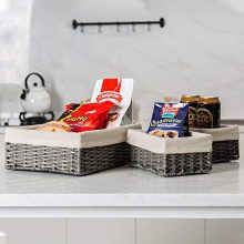 HOSROOME Handmade Wicker Storage Baskets Set