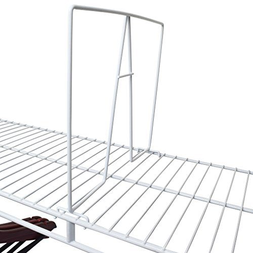 Organized with Closet Wire Shelf Dividers - Set of 8
