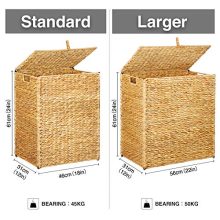Greenstell Handwoven Seagrass Laundry Hamper
