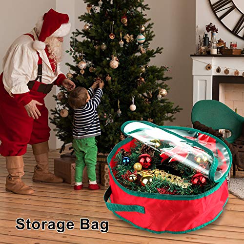 TITA-DONG Xmas Wreath Storage Bag 20 Inch