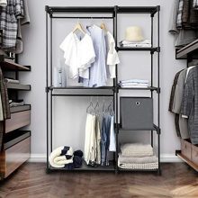 SONGMICS Freestanding Closet Organizer, Portable Wardrobe