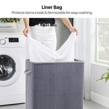 SONGMICS Double Laundry Hamper with Lid