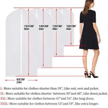UOUEHRA Hanging Moth Proof Garment Bag Cover