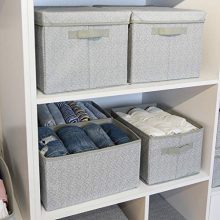 Closet Organizer Shelf Cube Box with Handle Fabric
