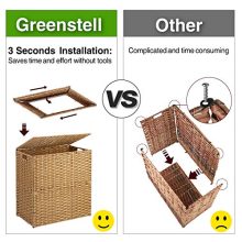 Laundry Hamper with 2 Removable Liner Bag