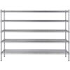 14 inch x 72 inch Chrome 5 Shelf Kit with 54 inch Posts.