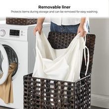 SONGMICS Handwoven Laundry Hamper