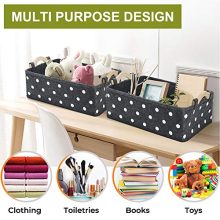 Small Storage Bins Baskets for Organizing Books Magazines Makeups