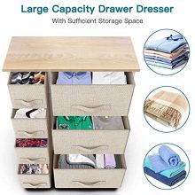7 Drawer Fabric Dresser Storage Tower, Dresser Chest