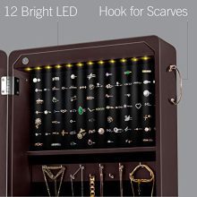 YOKUKINA LED Jewelry Cabinet Armoire
