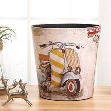 HMANE Wastebasket, British Style PU Leather