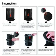 Adjustable Bathroom Makeup Carousel Spinning Holder Rack