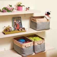 Fabric Tweed Storage Organizer Cube Set
