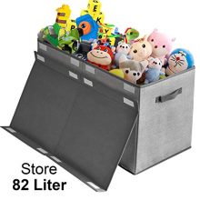 Toy Chest Storage Organizer with Flip-Top Lid