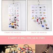 Dual-Sided Non-Woven Hanging Jewelry Organizer