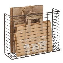 Rust-Resistant Wall-Mounted Magazine Rack – Farmhouse Wire Organizer for Mail, Books & More
