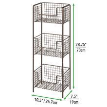 Decorative Metal Storage Organizer Tower Rack