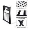 Tangkula Luggage Rack (Set of 2), Folding Metal Suitcase