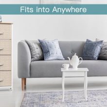 3 Drawer Fabric Dresser Storage Tower, Dresser Chest