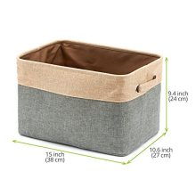 Fabric Tweed Storage Organizer Cube Set