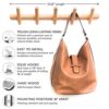Modern Wall Mounted Coat and Hat Rack – 5 Hooks