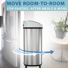 Gallon Sensor Trash Can with Wheels and AbsorbX