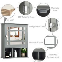 Bathroom Wall Mounted Storage Cabinet with Adjustable Shelf