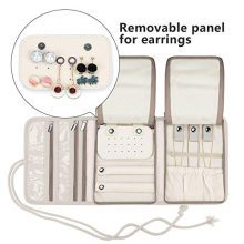 Travel Jewelry Roll for Necklaces, Earrings, Bracelets