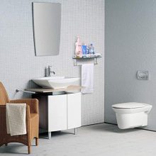 Wall Mounted Tempered Glass Bathroom Shelf