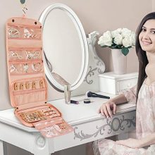 Foldable Jewelry Roll Bag Jewelry Organizer Case