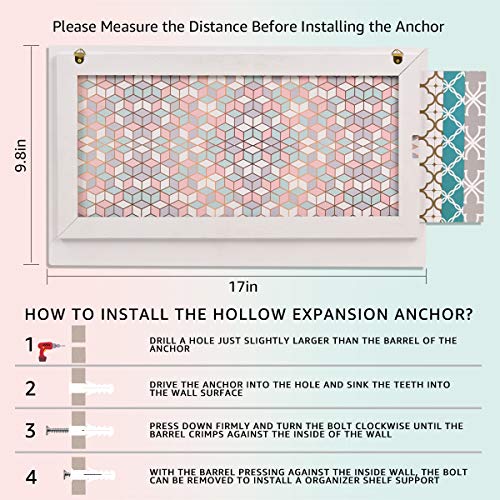 White Wall-Mounted Mesh Jewelry Organizer