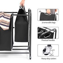 ROMOON Laundry Sorter, 3 Bag Laundry Hamper Sorter