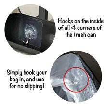 Soft Close Lid, Shiny White, Small Rectangular Trash Can