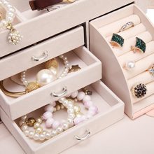 Jewelry Box Organizer Faux Leather