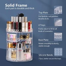 Makeup Organizer 360 Rotating Bathroom Makeup Carousel