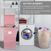 MCleanPin Laundry Hamper with Lid and 2 Removable Liners