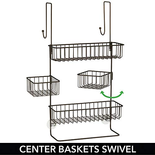 Storage Organizer Center with Built-in Towel Holders and Baskets