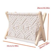 Magazine Holder Storage Basket Organizer Boho
