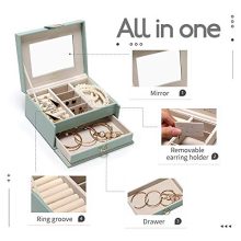 Jewelry Box with Mirror for Rings Earrings