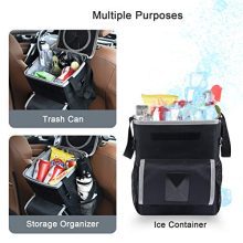OKVOR Waterproof Car Trash Can with Lid
