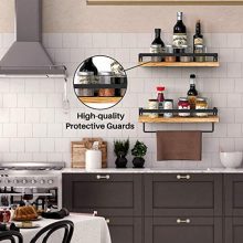 Paulownia Wood Rustic Floating Shelves Wall Mounted