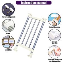 Nature Love Expandable Closet Tension Shelf Storage Rack