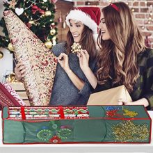 Hanging Wrapping Paper Storage Bag Organizer