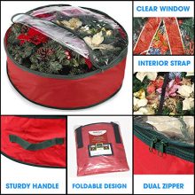 Primode Xmas Wreath Storage Bag 24"