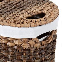 Seville Classics Handwoven Oval Double Lidded