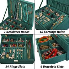 Velvet Large Necklace Jewelry Storage Organizer