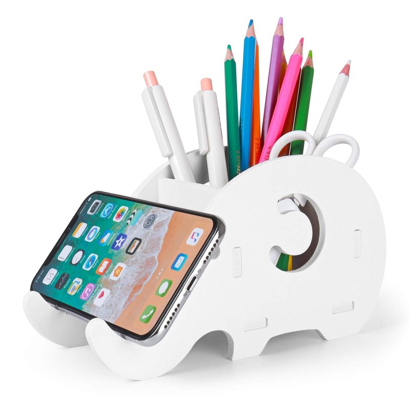 Desk Supplies Organizer, Mokani Cute Elephant Pencil Holder