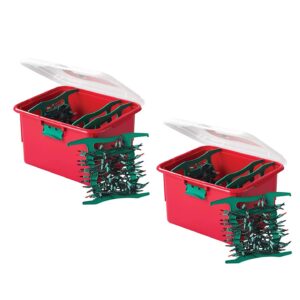 HOMZ Light Organizer Holiday Plastic Storage Container