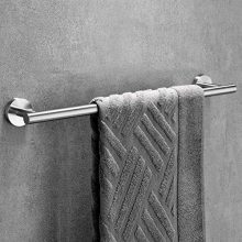 Brushed Nickel Bath Towel Bar Single Bars Towel Rack